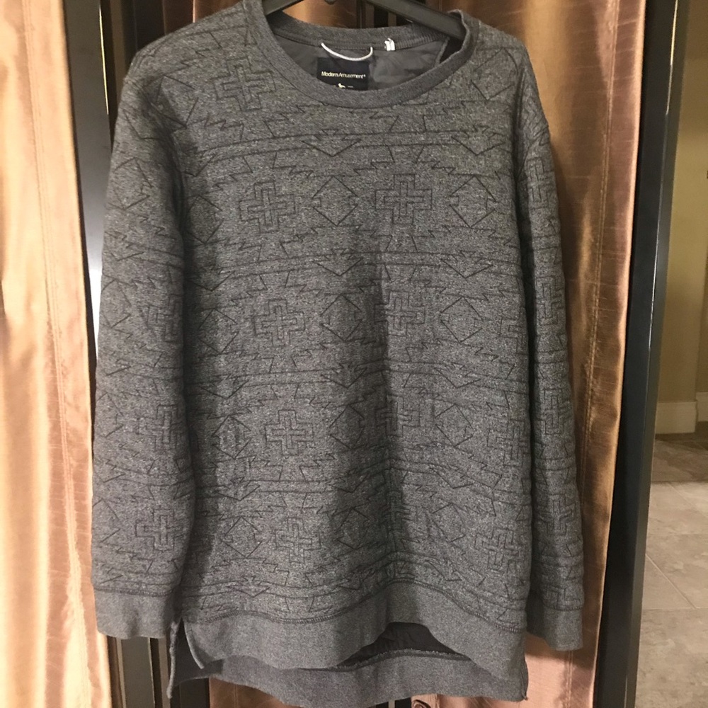 Gray thick sweater